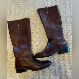 Lauren Ralph Lauren Masika brown leather Boots 7.5 M